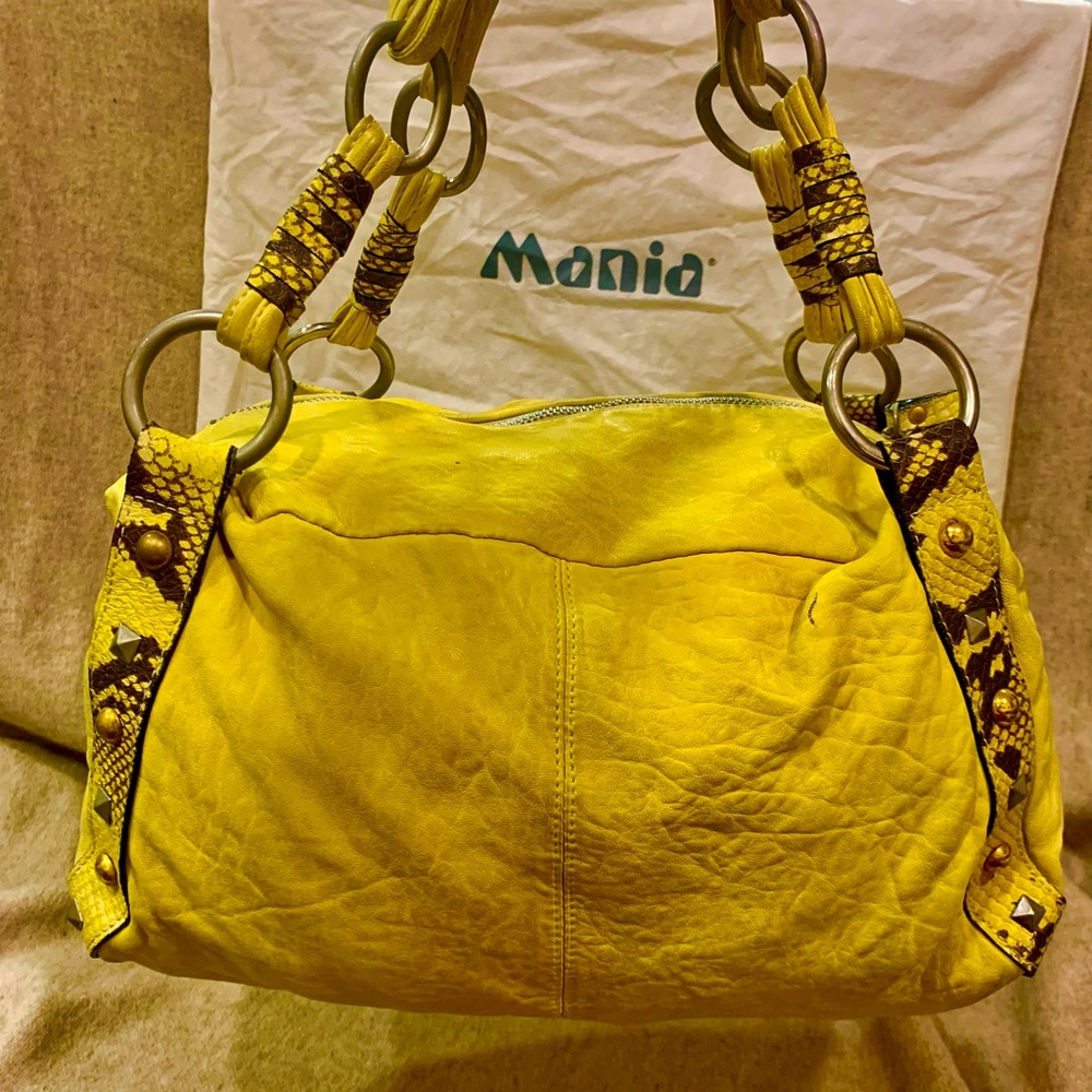 Mania Genuine soft Leather Made in Italy Bag